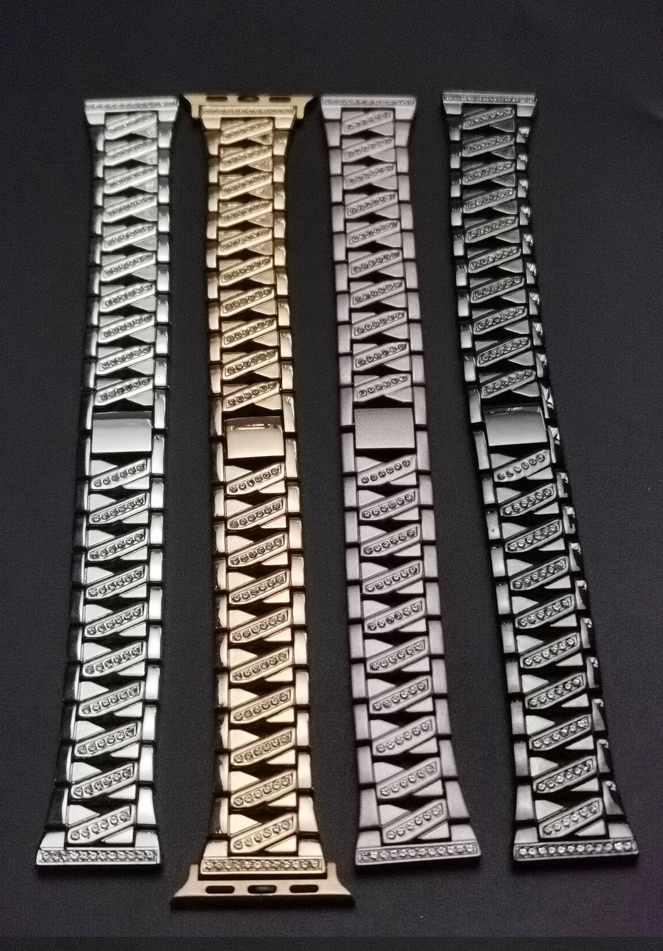 Compatible with Apple , Fashion Atmosphere Metal Diamond Watch Band