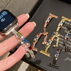 High-grade Metal Square Diamond Bracelet Strap