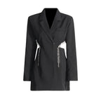 Midriff Outfit Top Temperament Slim-fitting Suit Women's