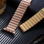 Smart Watch Band Bamboo Stainless Steel Metal Strap