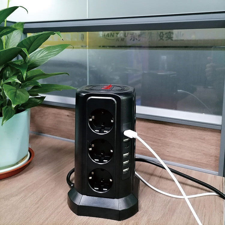 USB Lightning Protection Power Strip Tower Socket