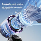 New Ice Pack High-Speed Handheld Eletirc Fan Speed Adjustable Folding Mini Fan Portable Outdoor Hanging Neck Small Fan