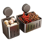 Onion, Ginger And Garlic Storage Box Wall-mounted Suction Cup Storage Rack