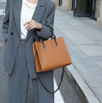 Genuine Leather Commuter Large Capacity First Layer Cowhide Handbag