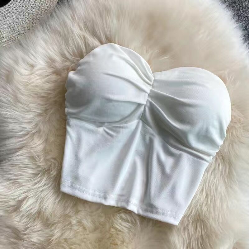Outer Wear Wrapped Chest Strapless With Chest Pad Anti-exposure Inner Base Underwear