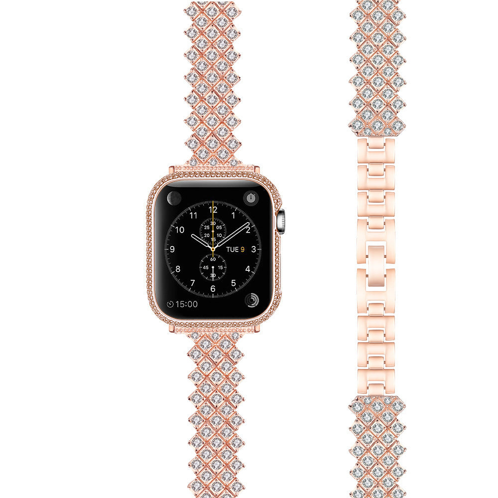 Removable Smart Metal Strap With Full Diamonds