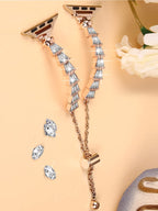 Metal Strap Stainless Steel Shell Diamond Universal